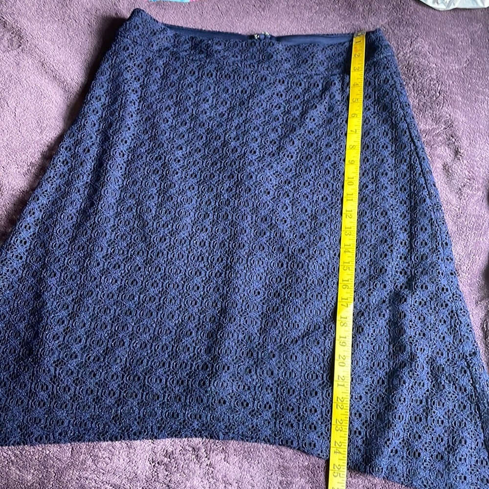 Cato‎ Blue Lace skirt size 10